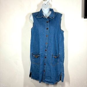 Vintage Erika & Co denim dress size medium